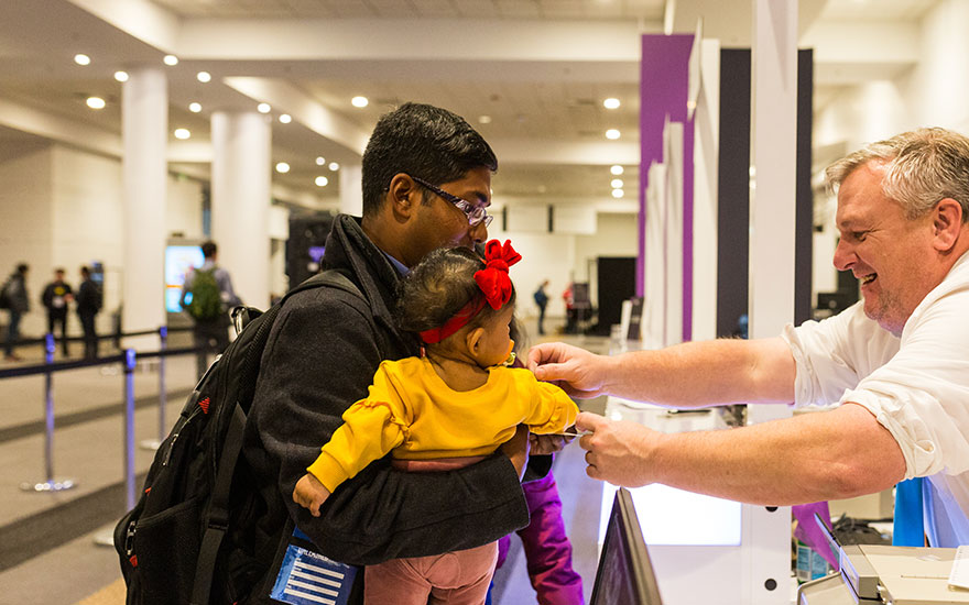 SC attendee with child